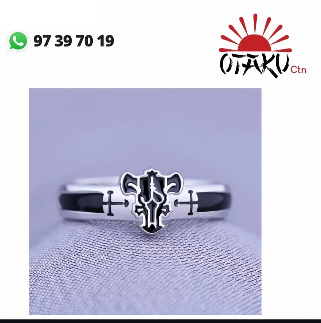 Bague taureau noir