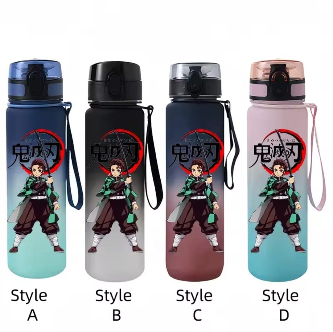 Gourde Sport Demon Slayer - Tanjiro Kamado | Design Dégradé & Étanche